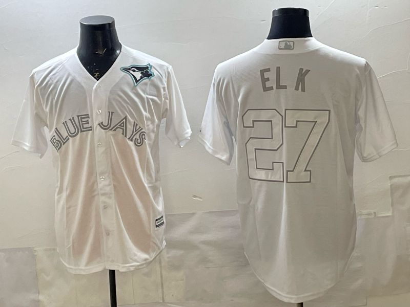 Men 2025 Toronto Blue Jays #27 El k White Game Nike MLB Jersey style 05->->